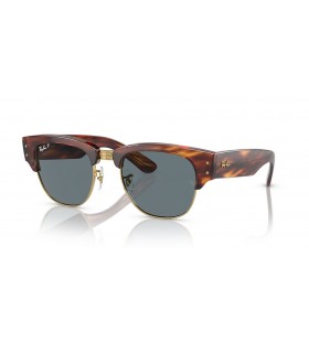 Ray-Ban RB0316S Mega Clubmaster XL (53 - 21) mit Blauen GlÃ¤sern und Braun Rahmen Sonnenbrille