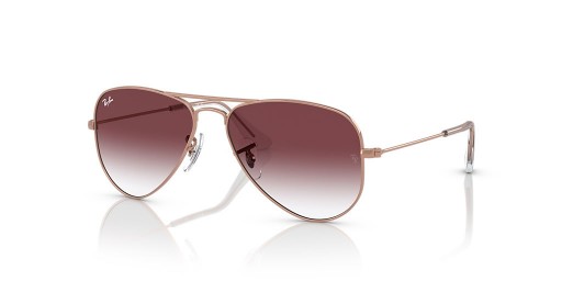 Ray-Ban RB9506S Aviator Παιδιά L (52 - 14) με το φακοί Βιολετί και Ροζ γυαλιά Ηλίου πλαισίων