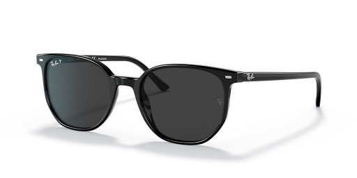 Ray-Ban RB2197F Έλιοτ M (54 - 19) με μαύρους φακούς και Μαύρα γυαλιά Ηλίου πλαισίων