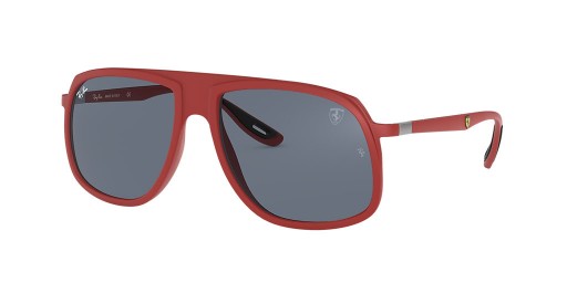 Ray-Ban RB4308M Scuderia Ferrari Collection XL (57 - 17) με Γκρι φακούς και Γυαλιά Κόκκινο πλαίσιο