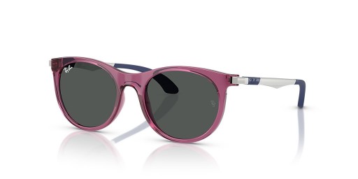 Ray-Ban RB9082S Παιδιά L (47 - 17) με Γκρι φακούς και Βιολετί γυαλιά Ηλίου πλαισίων