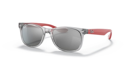 Ray-Ban RB9052SF New Wayfarer Παιδιά M (50 - 15) με Ασημί φακούς και γυαλιά Ηλίου πλαισίων Γκρίζο