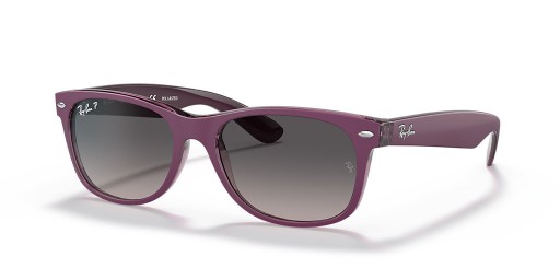 Ray-Ban RB2132 New Wayfarer Classic S (52 - 18) με Γκρι φακούς και Βιολετί γυαλιά Ηλίου πλαισίων