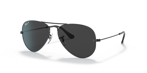Ray-Ban Aviator RB3025 Total Black XL (58 - 14) με το Μαύρο φακοί και Μαύρα γυαλιά Ηλίου πλαισίων
