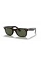 Ray-Ban RB2140F Original Wayfarer Κλασικό L (52 - 22) με το Πράσινο φακούς και γυαλιά Ηλίου πλαισίων Tortoise