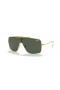 Ray-Ban RB3697 Φτερά II XXL (0 - 135) με Πράσινο φακούς και γυαλιά Ηλίου πλαισίων Χρυσή