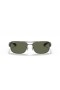 Ray-Ban RB3522 XXL (61 - 17) με το Πράσινο φακούς και Ασημένια γυαλιά Ηλίου πλαισίων
