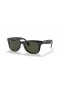 Ray-Ban RB4105 Wayfarer Folding Classic XL (54 - 20) με Πράσινο φακούς και Μαύρα γυαλιά Ηλίου πλαισίων