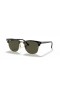 Ray-Ban Clubmaster RB3016 Κλασικό M (49 - 21) με πράσινους φακούς και Μαύρα γυαλιά Ηλίου πλαισίων