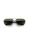 Ray-Ban RB3522 XXL (61 - 17) με το Πράσινο φακούς και Ασημένια γυαλιά Ηλίου πλαισίων