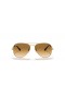 Ray-Ban Aviator RB3025 Κλίση M (55 - 14) με Καφέ φακούς και γυαλιά Ηλίου πλαισίων Χρυσή