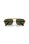 Ray-Ban RB3708 L (56 - 18) με Πράσινο φακούς και γυαλιά Ηλίου πλαισίων Χρυσή