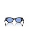 Ray-Ban RB4430 Ζίνα S (49 - 22) με Μπλε φακούς και Μαύρα γυαλιά Ηλίου πλαισίων