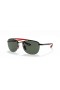 Ray-Ban RB3662M Scuderia Ferrari Collection XL (59 - 17) με το Πράσινο φακούς και Μαύρα γυαλιά Ηλίου πλαισίων