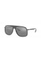 Ray-Ban RB4308M Scuderia Ferrari Collection XL (57 - 17) με Ασημί φακούς και γυαλιά Ηλίου πλαισίων Γκρίζο