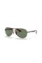 Ray-Ban RB8313M Scuderia Ferrari Collection XL (61 - 13) με Πράσινο φακούς και Ασημένια γυαλιά Ηλίου πλαισίων
