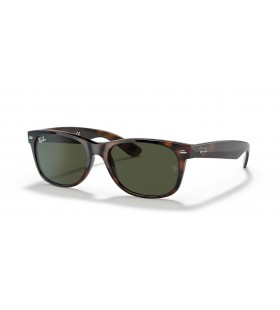 Ray-Ban RB2132 New Wayfarer Classic S (52 - 18) με Πράσινο φακούς και γυαλιά Ηλίου πλαισίων Tortoise
