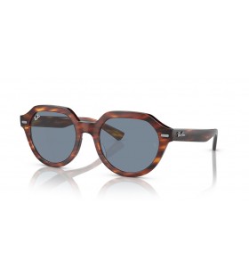 Ray-Ban RB4399 Τζίνα XL (53 - 21) με Μπλε φακούς και Καφετιά γυαλιά Ηλίου πλαισίων