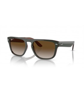 Ray-Ban RB4407 XL (57 - 19) με Καφέ φακούς και γυαλιά Ηλίου πλαισίων Γκρίζο