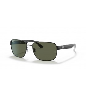 Ray-Ban RB3530 M (58 - 17) με το Πράσινο φακούς και Μαύρα γυαλιά Ηλίου πλαισίων