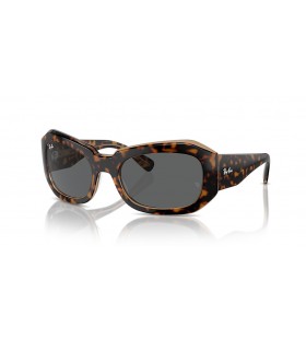 Ray-Ban RB2212 Beate M (56 - 20) με Γκρι φακούς και γυαλιά Ηλίου πλαισίων Tortoise