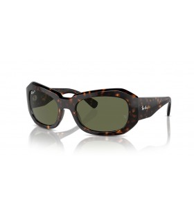 Ray-Ban RB2212 Beate M (56 - 20) με Πράσινο φακούς και γυαλιά Ηλίου πλαισίων Tortoise