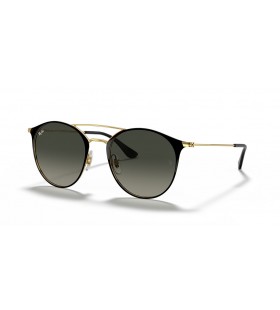 Ray-Ban RB3546 XL (52 - 20) με Γκρι φακούς και Μαύρα γυαλιά Ηλίου πλαισίων