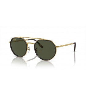 Ray-Ban RB3765 L (53 - 22) με το Πράσινο φακούς και γυαλιά Ηλίου πλαισίων Χρυσή