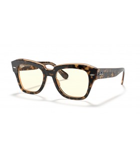 Ray-Ban RB2186 State Street ÎœÏ€Î»Îµ-Î•Î»Î±Ï†ÏÎ¹Î¬ Î£Î±Ï†Î®Ï‚ Î•Î¾ÎµÎ»Î¯ÏƒÏƒÎ¿Î½Ï„Î±Î¹ M (49 - 20) Î¼Îµ Î”Î¹Î±Ï†Î±Î½ÎµÎ¯Ï‚ Ï†Î±ÎºÎ¿ÏÏ‚ ÎºÎ±Î¹ Î³Ï…Î±Î»Î¹Î¬ Î—Î»Î¯Î¿Ï… Ï€Î»Î±Î¹ÏƒÎ¯Ï‰Î½ Tortoise