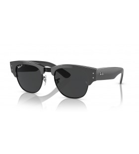 Ray-Ban RB0316S Mega Clubmaster XL (53 - 21) με μαύρους φακούς και Μαύρα γυαλιά Ηλίου πλαισίων