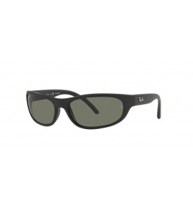 Ray-Ban RB4033 M (60 - 17) με το Πράσινο φακούς και Μαύρα γυαλιά Ηλίου πλαισίων